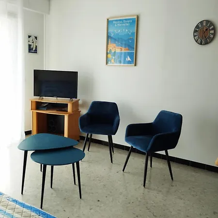 Grand 2 Pieces Climatise, Terrassse Vue & Proche Fete Du Citron Apartamento Menton